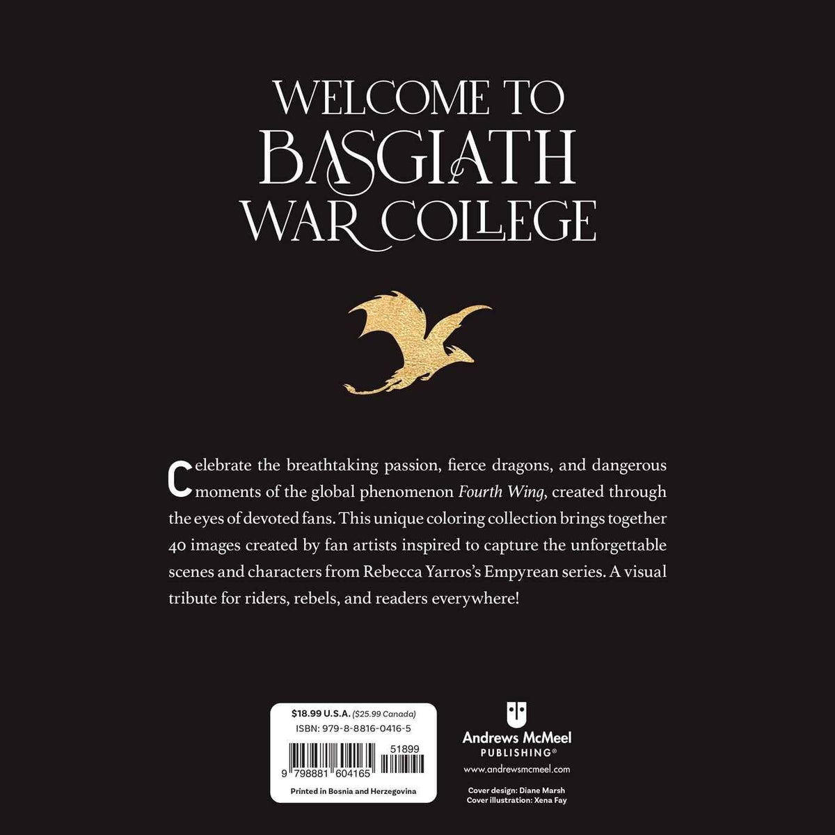 Fourth Wing: The Official Coloring Book Четвертое крыло официальная раскраска /Книги на английском языке