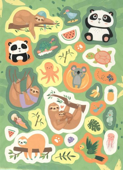 Фотография книги "А.К. Соломкина: Ленивцы и панды. 100 наклеек"