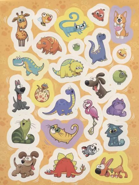 Фотография книги "А.К. Соломкина: Самые забавные наклейки. 100 наклеек"