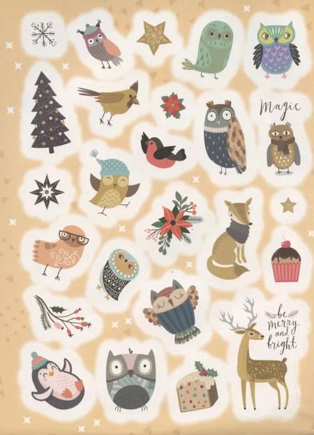 Фотография книги "А.К. Соломкина: Совы. 100 лучших стикеров"