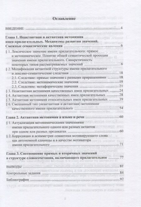 Фотография книги "Адъективная метонимия в современном русском языке. Теоретические основания и модели реализации. Учебное пособие"