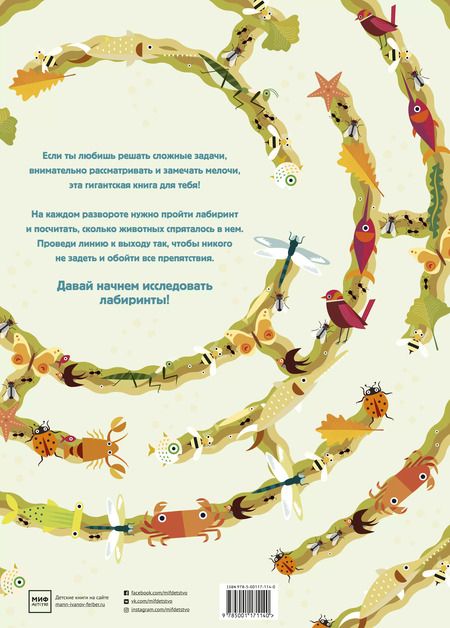 Фотография книги "Агнеса Баруцци: Гигантские лабиринты. Ищи, рассматривай, считай!"
