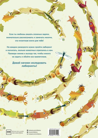 Фотография книги "Агнеса Баруцци: Гигантские лабиринты. Ищи, рассматривай, считай!"