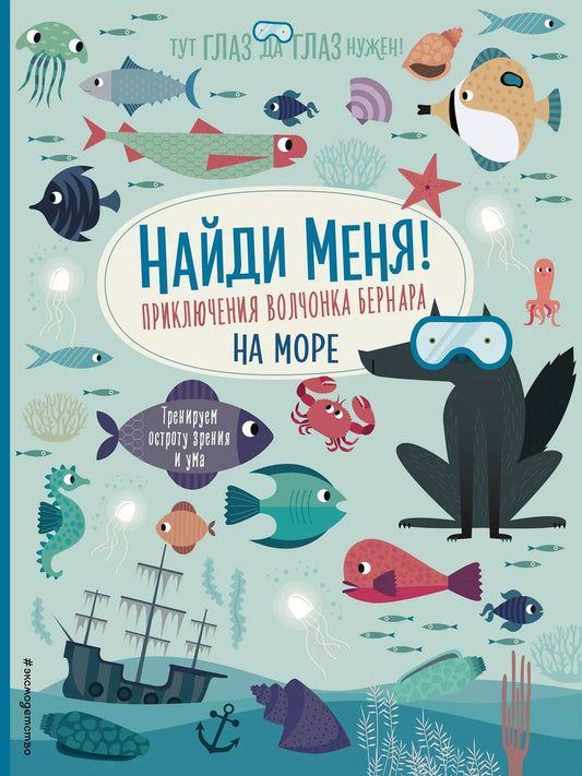 Обложка книги "Агнеса Баруцци: Найди меня! Приключения волчонка Бернара на море"