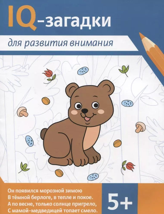 Обложка книги "Агошкова, Погосова: IQ-загадки для развития внимания"