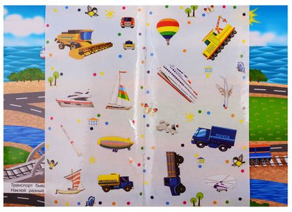 Фотография книги "Айфолика. Развивающие многоразовые наклейки. Транспорт"