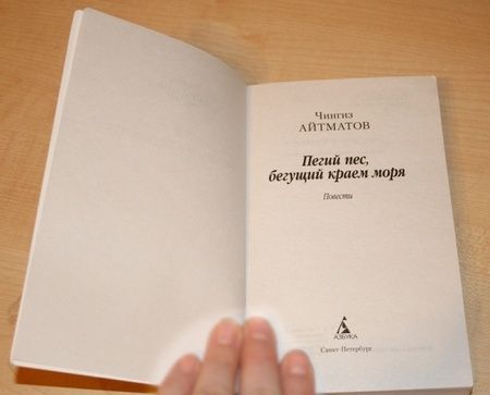 Фотография книги "Айтматов: Пегий пес, бегущий краем моря"