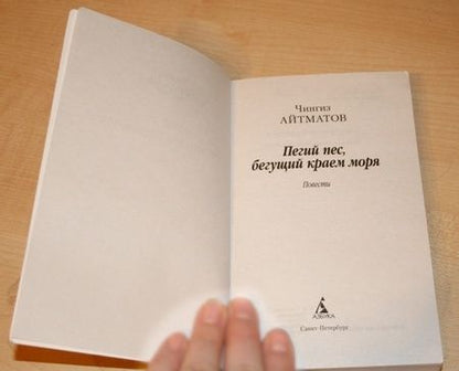 Фотография книги "Айтматов: Пегий пес, бегущий краем моря"