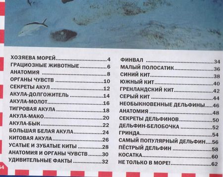 Фотография книги "Акулы, киты и дельфины"