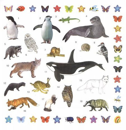 Фотография книги "Альбом250Наклеек Зверятки"