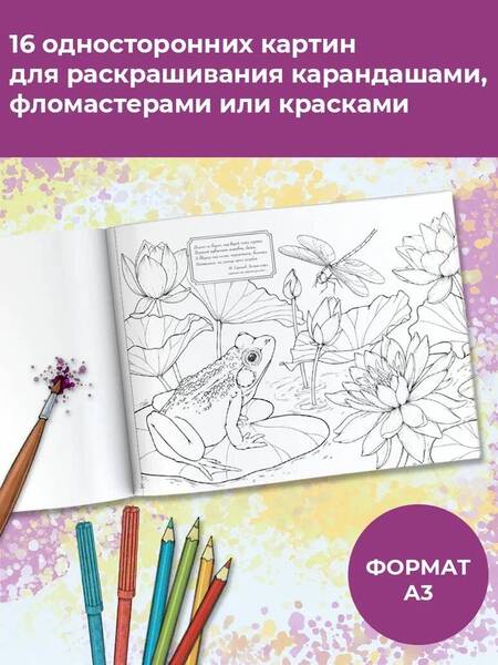 Фотография книги "Альбом для раскрашивания Моя любимая природа"