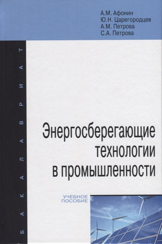 Обложка книги "Александр Афонин: Энергосберегающие технологии в промышленности. Учебное пособие"