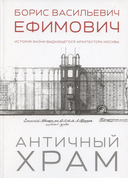 Обложка книги "Александр Плотников: Античный храм. Борис Васильевич Ефимович. История жизни выдающегося архитектора Москвы"