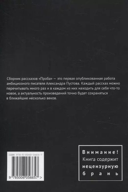 Фотография книги "Александр Пустов: Проба"