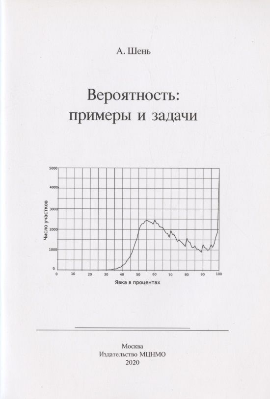 Обложка книги "Александр Шень: Вероятность: примеры и задачи"