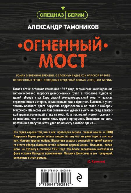 Фотография книги "Александр Тамоников: Огненный мост"
