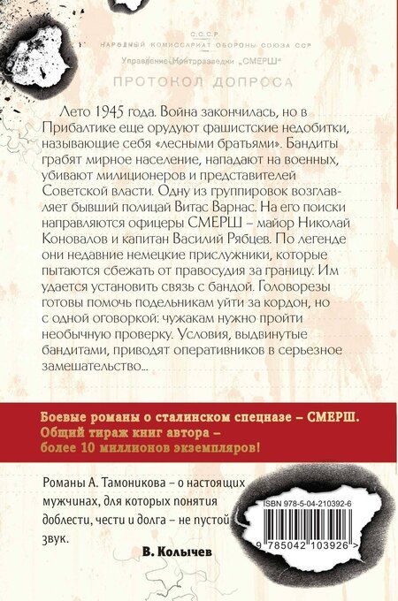 Фотография книги "Александр Тамоников: Вражье логово (формат клатчбук)"