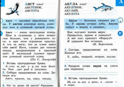 Фотография книги "Александра Бондаренко: Русский язык. 1 класс. Рабочий словарик. Учебное пособие. ФГОС"