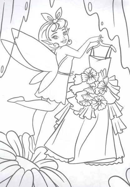 Фотография книги "Александра Черкашина: РАСКРАСКА А4 эконом. ЦВЕТОЧНЫЕ ФЕИ"