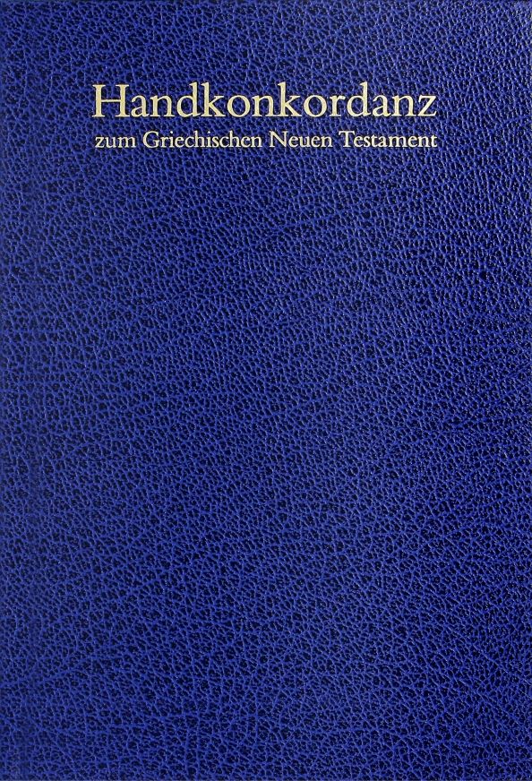 Обложка книги "Alfred Schmoller: Handkonkordanz zum Griechischen Neuen Testament"