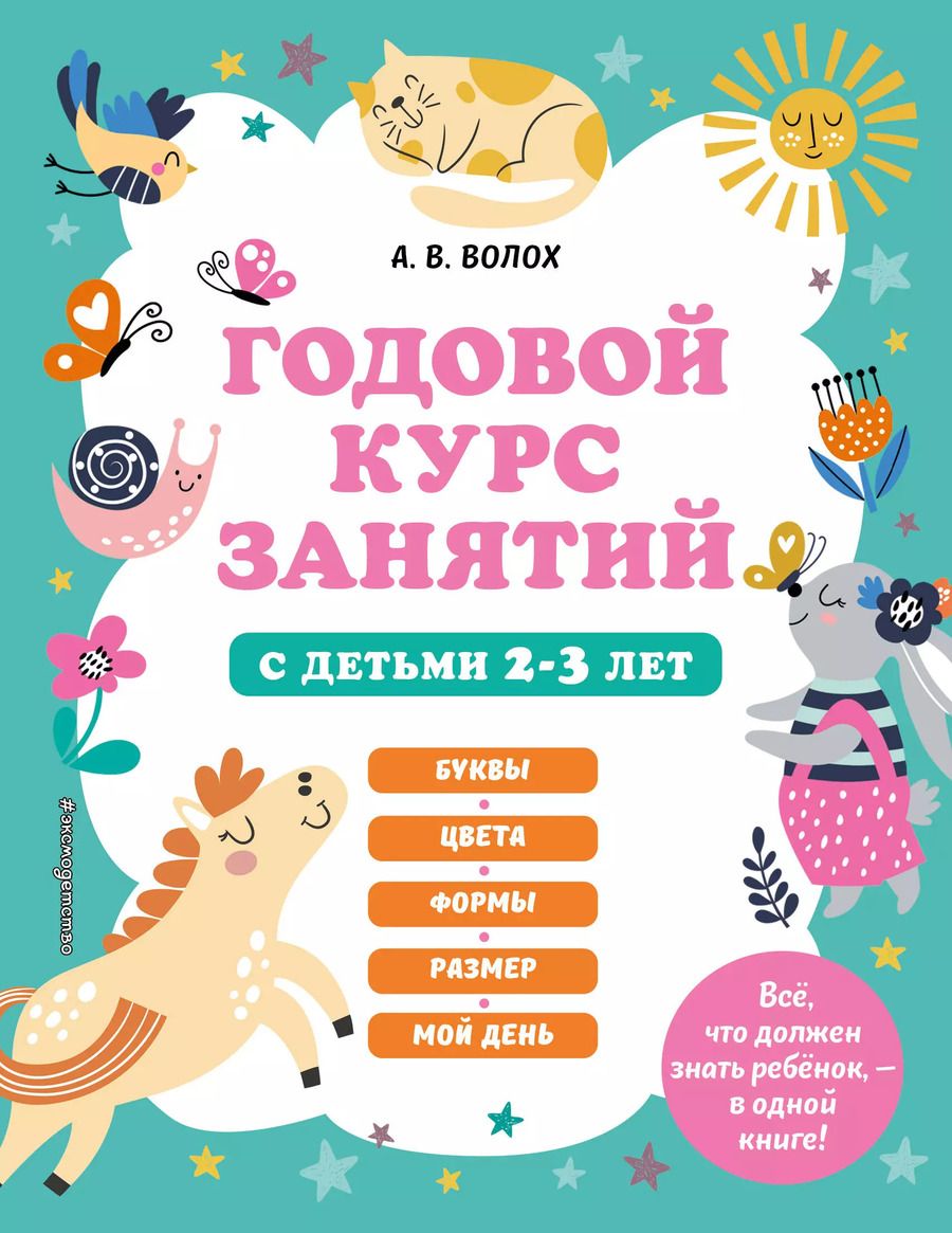 Обложка книги "Алла Волох: Годовой курс занятий с детьми 2-3 лет"