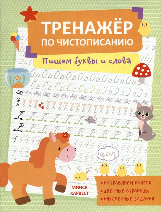 Обложка книги "Анастасия Шепелевич: Тренажер по чистописанию. Пишем буквы и слова"