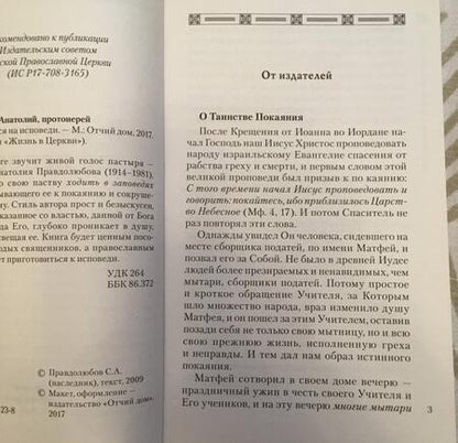 Фотография книги "Анатолий Протоиерей: В чем каяться на исповеди"
