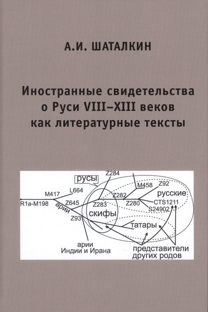 Обложка книги "Анатолий Шаталкин: Иностранные свидетельства о Руси VIII-XIII веков как литературные тексты"