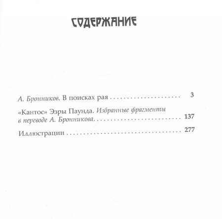 Фотография книги "Андрей Бронников: В поисках рая. "Кантос" Эзры Паунда"