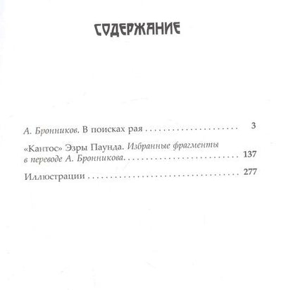Фотография книги "Андрей Бронников: В поисках рая. "Кантос" Эзры Паунда"