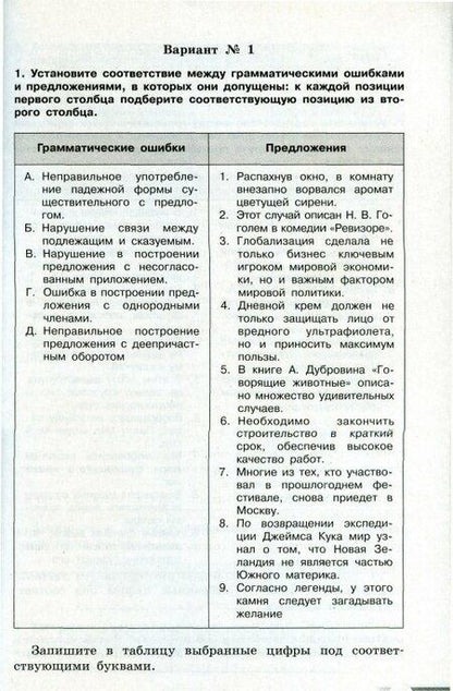 Фотография книги "Андрей Нарушевич: Русский язык. 10-11 классы. Тесты для подготовки к ЕГЭ с комментированными ответами"