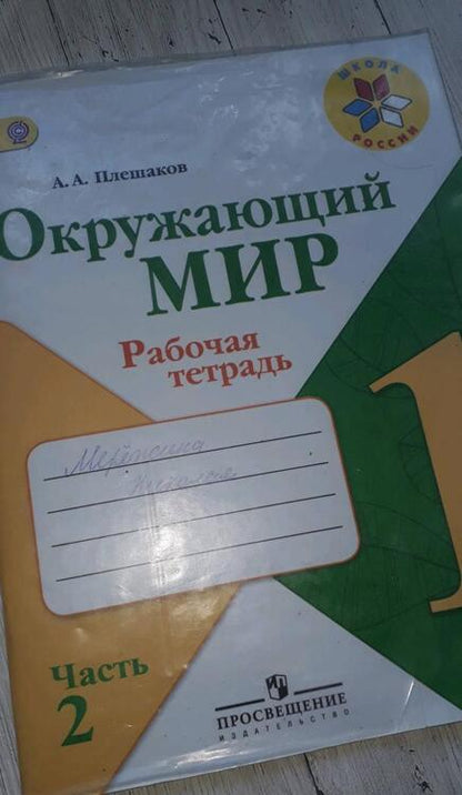 Фотография книги "Андрей Плешаков: Окружающий мир. 1 класс. Рабочая тетрадь. В 2-х частях. Часть 2. ФГОС"