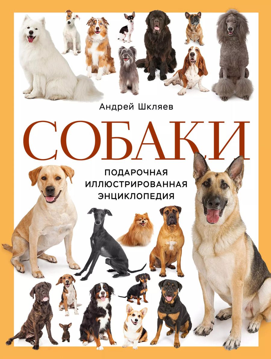 Обложка книги "Андрей Шкляев: Собаки. Подарочная иллюстрированная энциклопедия (новое оформление)"