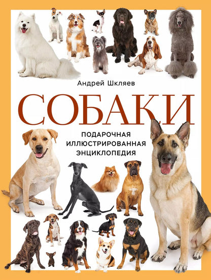 Обложка книги "Андрей Шкляев: Собаки. Подарочная иллюстрированная энциклопедия (новое оформление)"