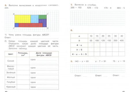 Фотография книги "Андрей Светин: Математика. Летние задания. Переходим в 4 класс. ФГОС"