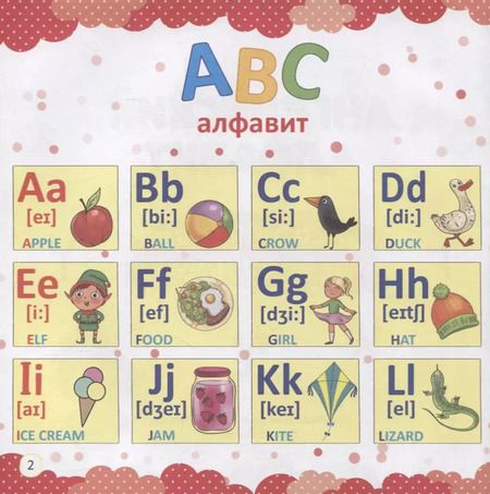 Фотография книги "АНГЛИЙСКИЙ АЛФАВИТ В КАРТИНКАХ И ЗАДАНИЯХ глянц.ламин 215х215"