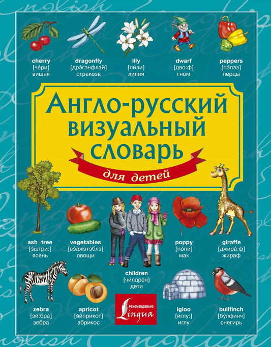 Обложка книги "Англо-русский визуальный словарь для детей"