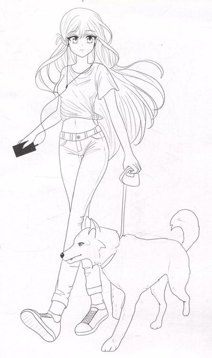 Фотография книги "АНИМЕ-РАСКРАСКА. ДЕВОЧКИ АНИМЕ"