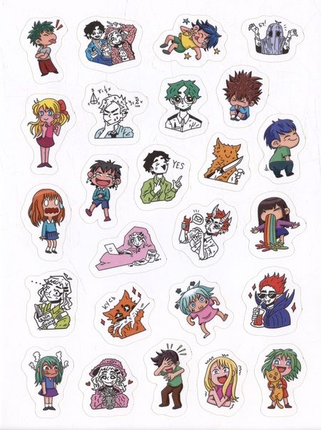 Фотография книги "Аниме. 100 наклеек"