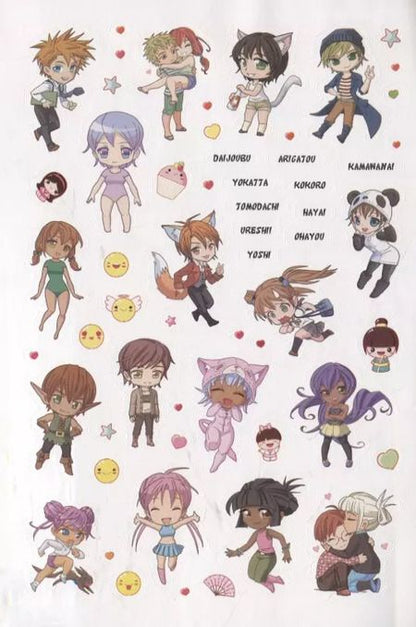 Фотография книги "Anime & Kawaii. Более 600 няшных стикеров! Для украшения ежедневника, смартфона или ноутбука! (зеленая)"