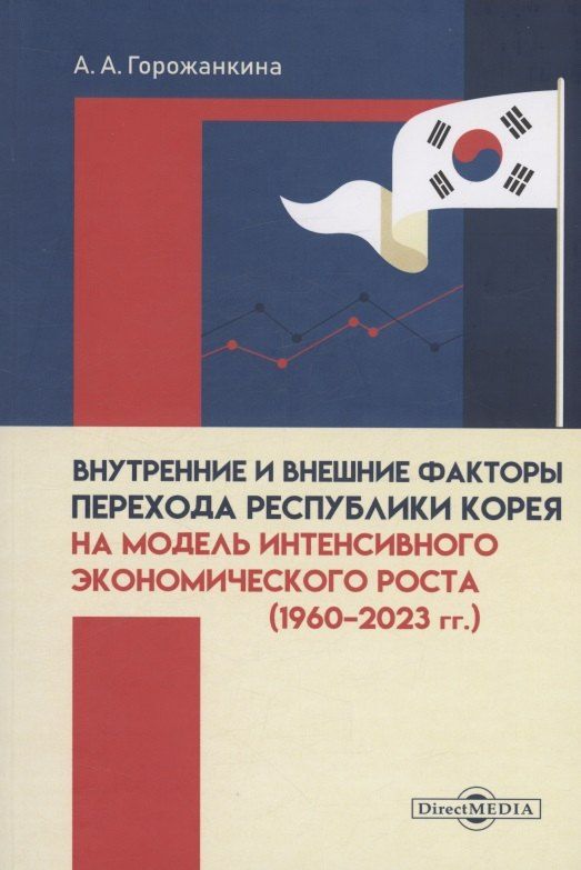Обложка книги "Анна Андреевна: Внутренние и внешние факторы перехода Республики Корея на модель интенсивного экономического роста (1960–2023 гг.)"
