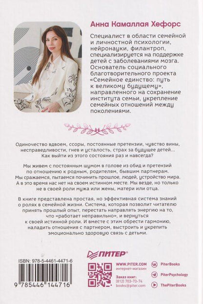 Фотография книги "Анна Камаллая: Гармония в семье. Как обрести силу и любовь в семейных сценариях"