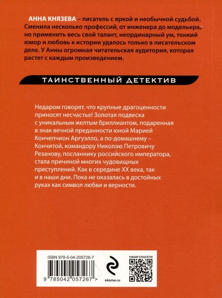 Фотография книги "Анна Князева: Подвеска Кончиты"