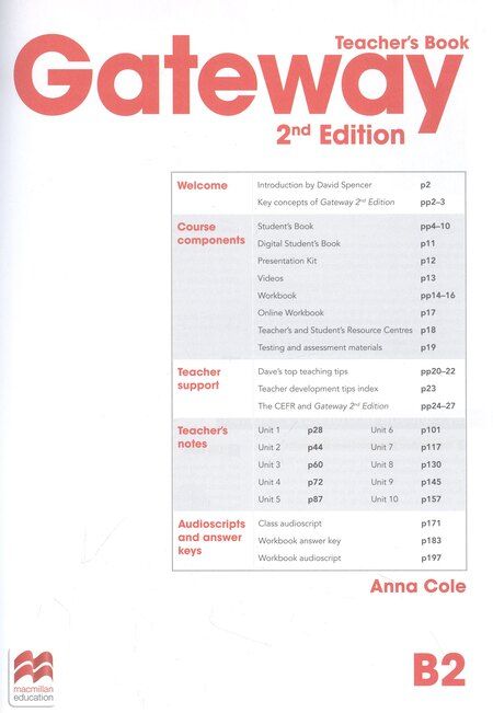 Фотография книги "Анна Коул: Gateway 2nd Edition. B2. Teachers Book Premium Pack + Online Code"