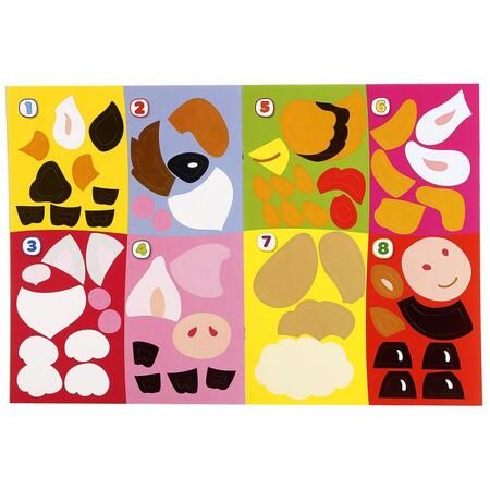 Фотография книги "Анна Козырь: Домашние животные. Аппликация для малышей а4 с наклейками +УМКА АппДММ. 30"