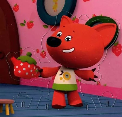 Фотография книги "Анна Купырина: Вместе по лесу идут… Ми-ми-мишки. Книжка с пазлами. 3D герои"