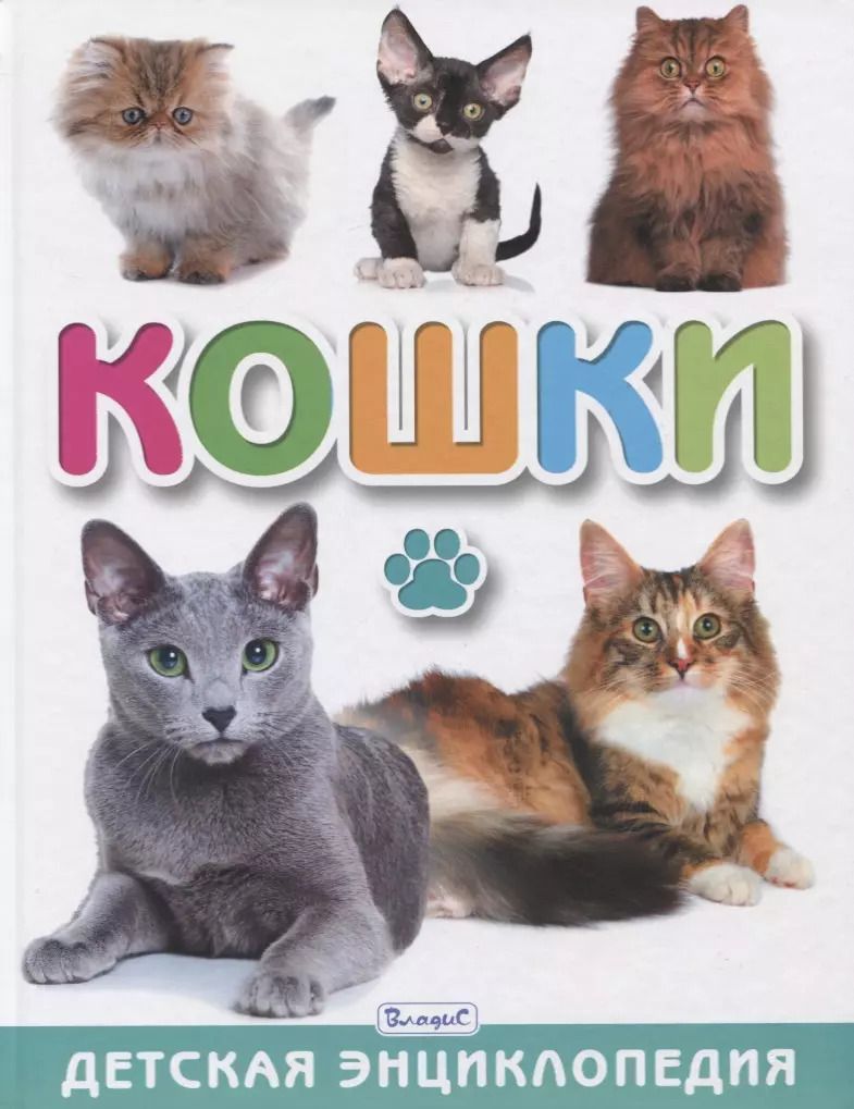 Обложка книги "Анна Забирова: Кошки. Детская энциклопедия"