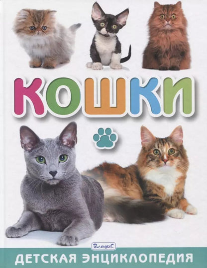 Обложка книги "Анна Забирова: Кошки. Детская энциклопедия"