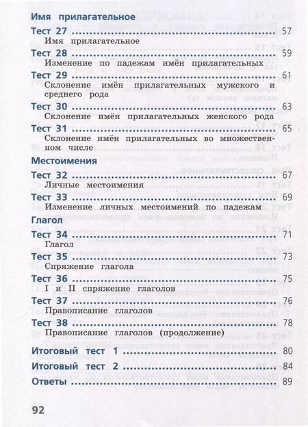 Фотография книги "Анна Занадворова: Русский язык. 4 класс. Тесты"