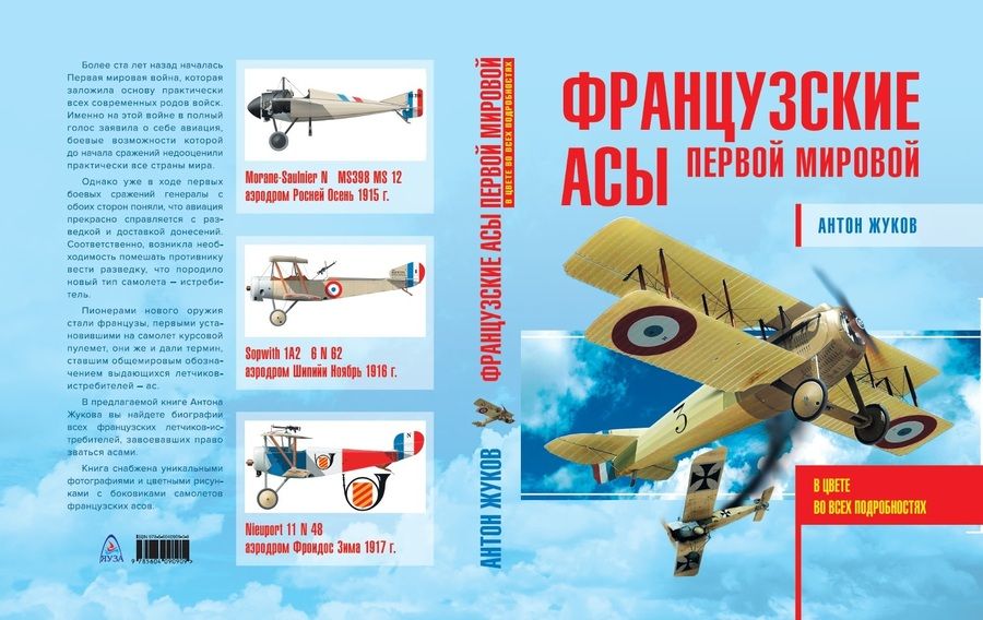 Обложка книги "Антон Жуков: Французские асы Первой мировой"